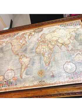 大型欧式立体拼图框架 实木拼图悬浮画框 客制化挂墙拼图框