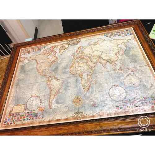 6000片拼图框装裱悬浮画 画框制作欧式立体拼图框架大型画 画框定