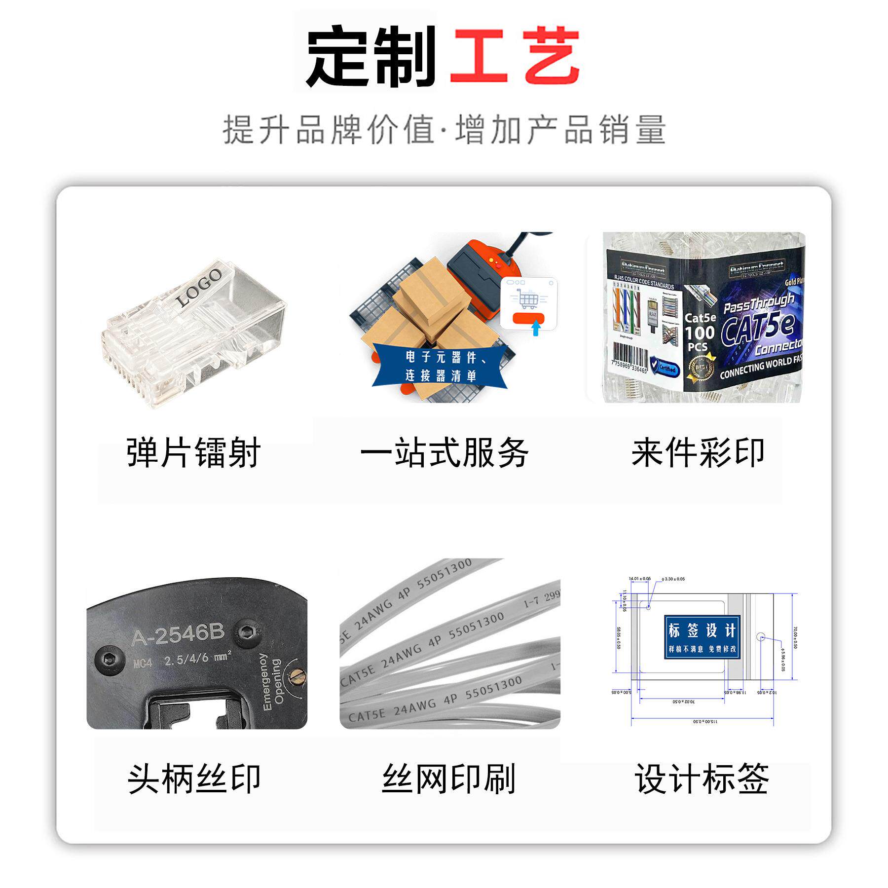 厂家直销RJ45水晶头护套8P8C网络塑料OD6.0保护套防水耐用
