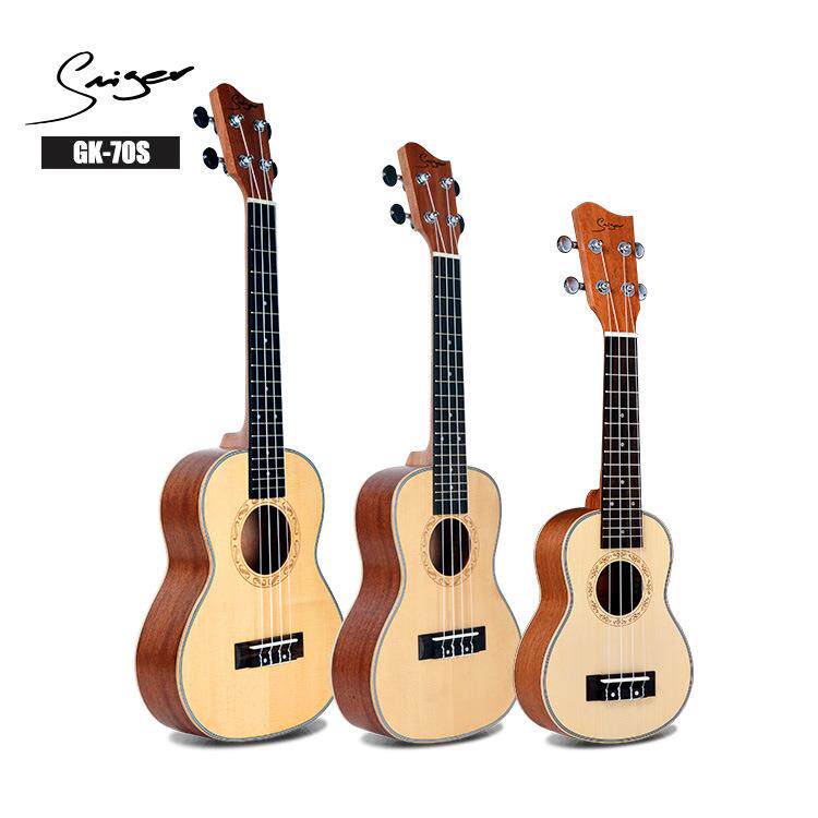 圆角单板尤克里里 云杉/红松面单乌克丽丽小吉他 尼龙ukulele