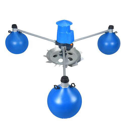 水质净化叶轮式增氧机2.2KW3千瓦大棚养鱼浮球增氧机