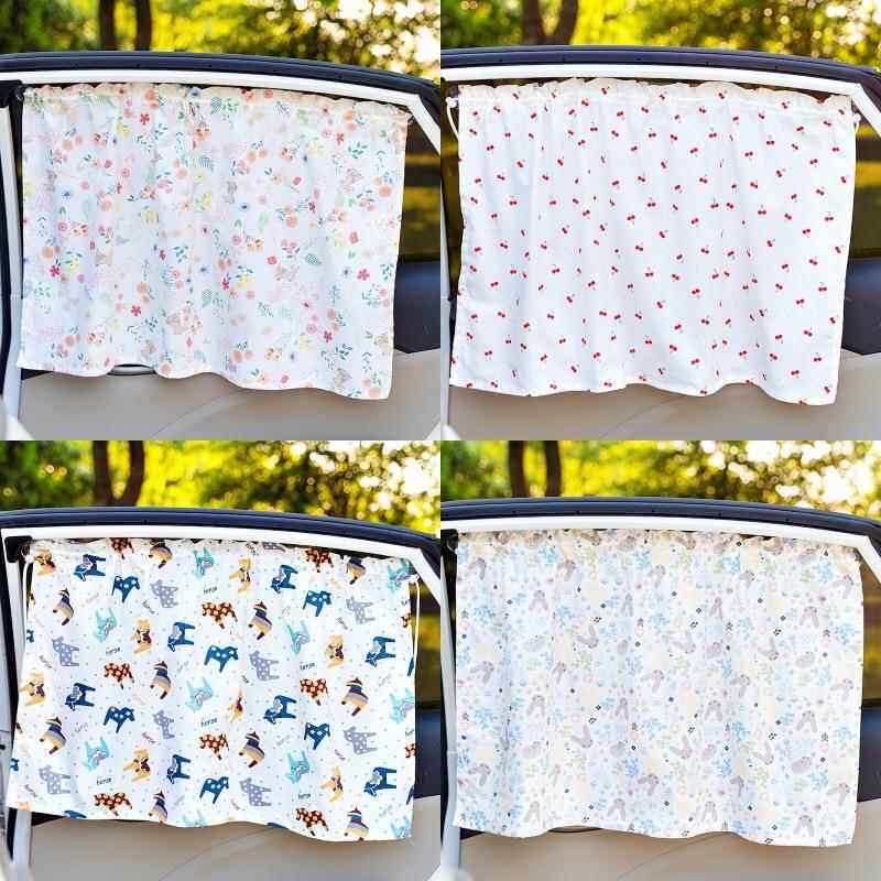 汽车窗帘遮阳帘吸盘防晒隔热挡儿童卡通吸盘侧车窗车用车载遮光帘