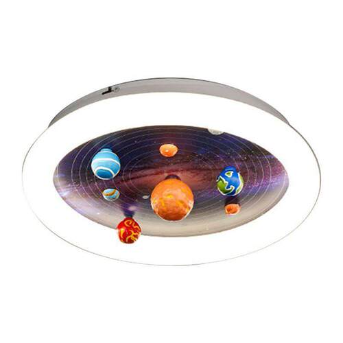 儿童房吸顶灯八大行星太阳系星球灯孩房间现简约LED卧室灯具