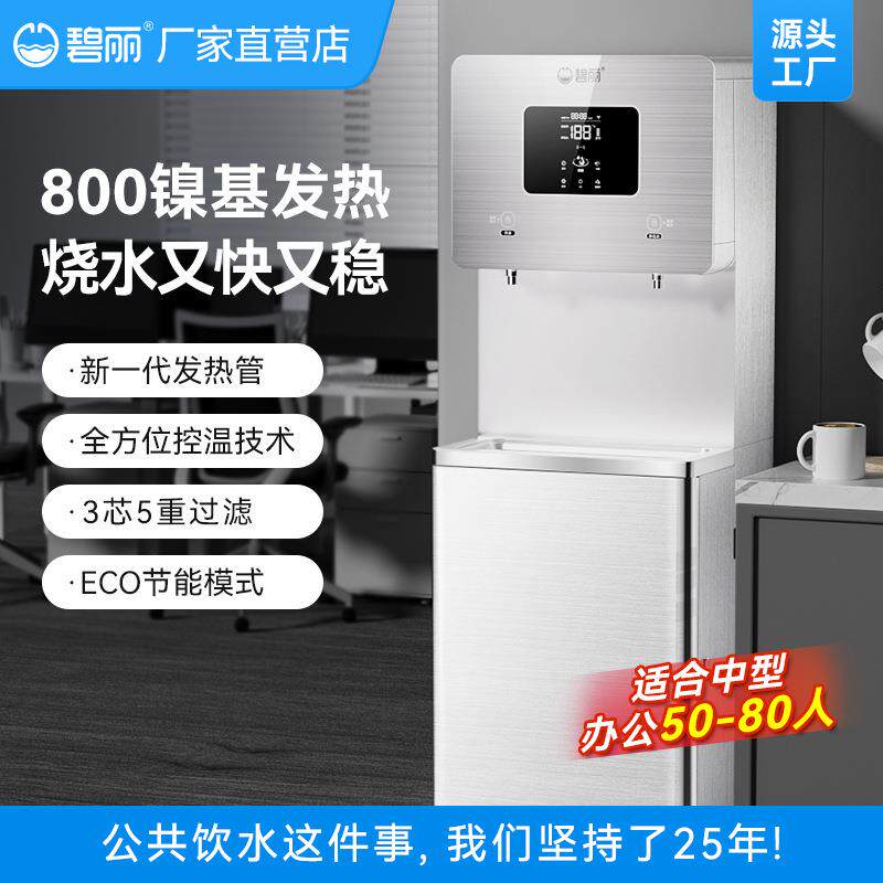 碧丽办公室高端商用饮水机直饮机净水过滤一体工厂车间大型开水器