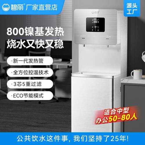 碧丽办公室高端商用饮水机直饮机净水过滤一体工厂车间大型开水器