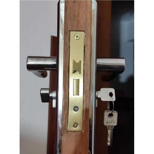 带钥匙通用型锁芯卧室门58锁体小50锁舌大50轴承老款木门锁体