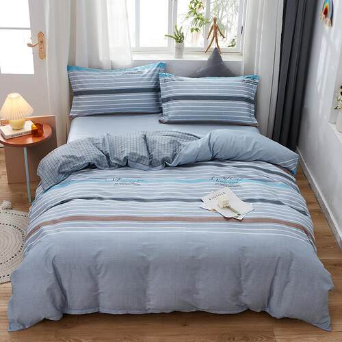 正品10%纯1棉四件床套全棉床单被套80x200x230被罩上用0品220x240
