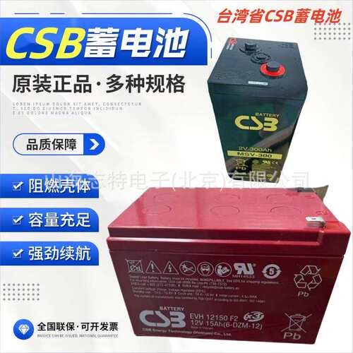 CSB蓄电池GP L12380长寿命UPS太阳能电池12V38AH CSB希世比蓄电池