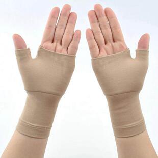 2PCS Arthritis chinlon Wrist Support Muscles Gloves Compress