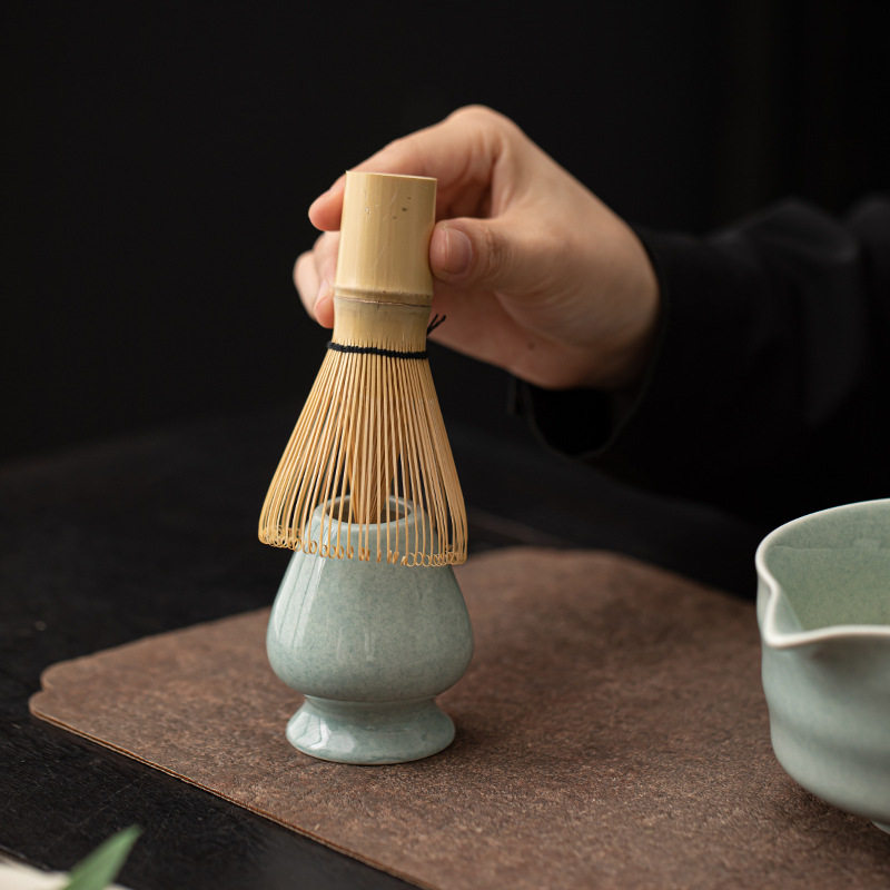 茶具配件茶筅立 抹茶粉日式抹茶茶具 茶筅座茶筅托抹茶工具百本立