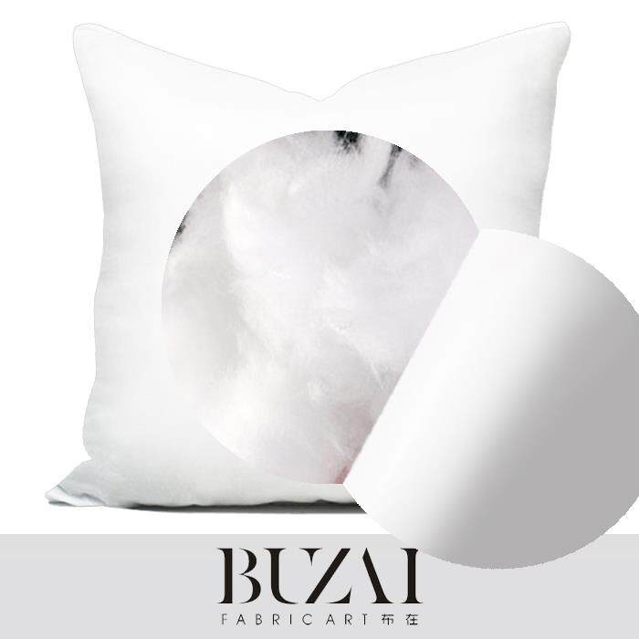 高档布在布艺 新中式样房灰抱枕水黑白几墨何随机花纹靠包方枕板