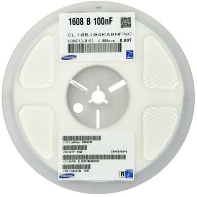 12063216贴片陶瓷电容104K100NF0.1UF100V材质X7R10%