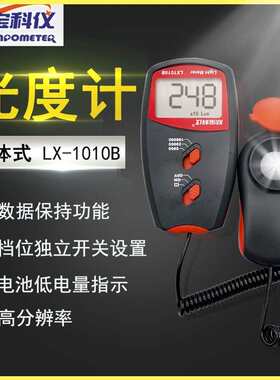 欣宝LX-1010B照度计  亮度测试仪 高精度光照度仪 分体式测光仪