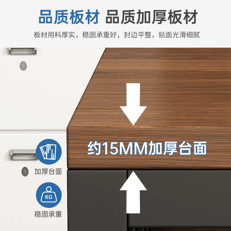办公桌台式电脑桌简约现代简易工作台职员桌子办公室老板桌椅组合