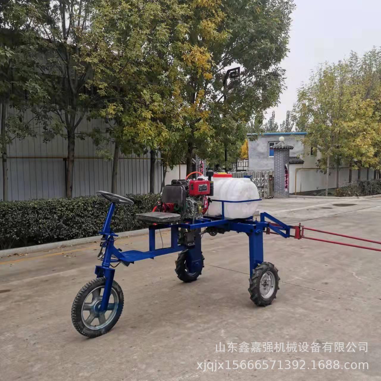柴油自走式喷药机蔬菜地玉米喷雾器液压升降坐乘式玉米四轮打药机