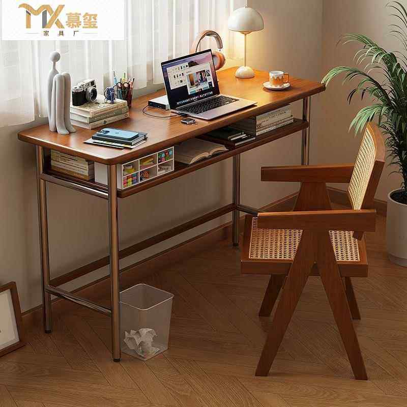 电脑桌简约现代台式办公桌家用书桌学习桌学生卧室写字桌子工作台