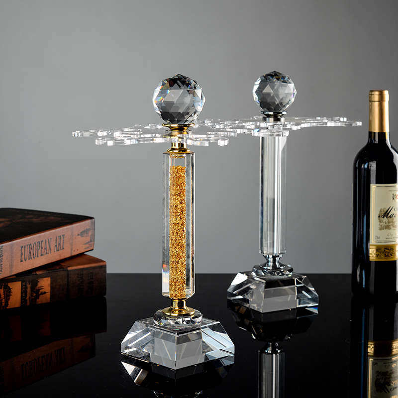 无铅水晶红酒杯挂架家用高脚杯倒挂旋转客厅酒柜创意装饰摆件,餐饮具,酒架,淘宝优惠券,粉丝福利购,淘宝优惠卷