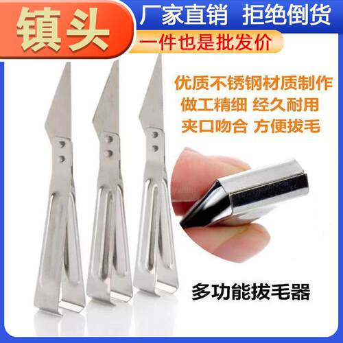 Multifunctional Stainless Steel Plucking Tool, Pig Hair Plie