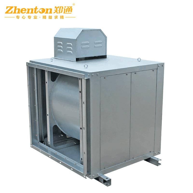 厨房抽油烟离心风柜大风量变频风机柜HTFC低噪音风机箱静音排烟