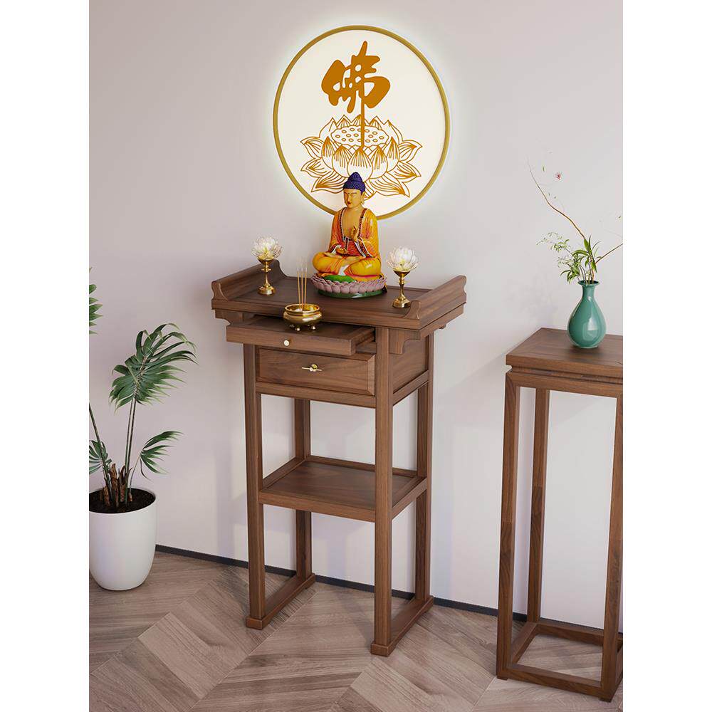 实木中式供养桌香盒家用小佛桌坛佛桌贡桌现代极简客厅香桌