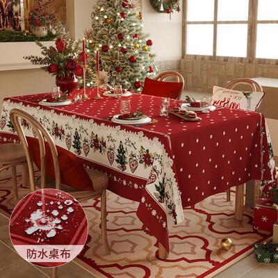 Christmas Tablecloth 80x120Inch,Table Cloth Santa decoration