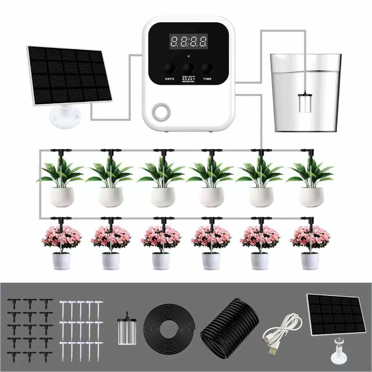 自动可调节水量浇花器植物盆栽定时滴灌系统懒人智能浇水,鲜花速递/花卉仿真/绿植园艺,洒水/浇水壶,淘宝优惠券,粉丝福利购,淘宝优惠卷