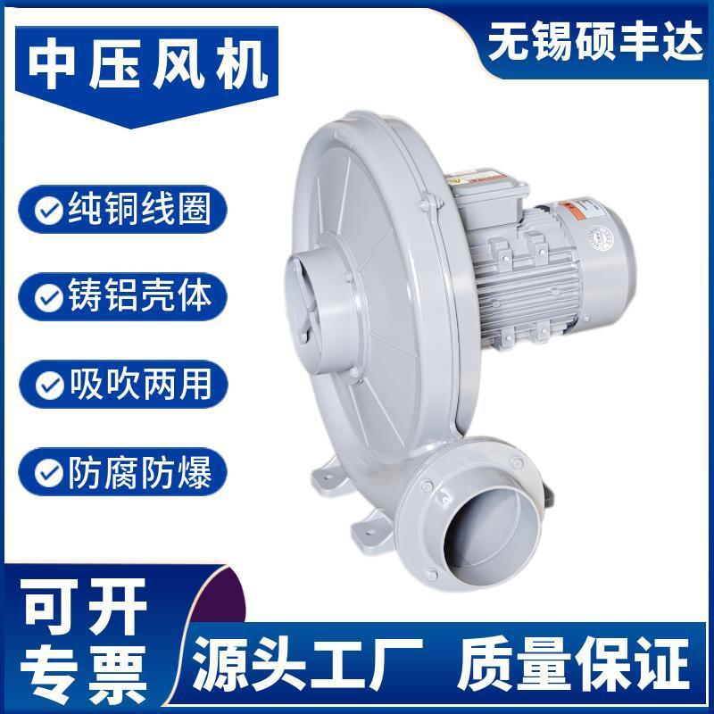 厂家直发2.2KW铝壳大风量助燃耐温风机CX125隔热透浦式中压风机