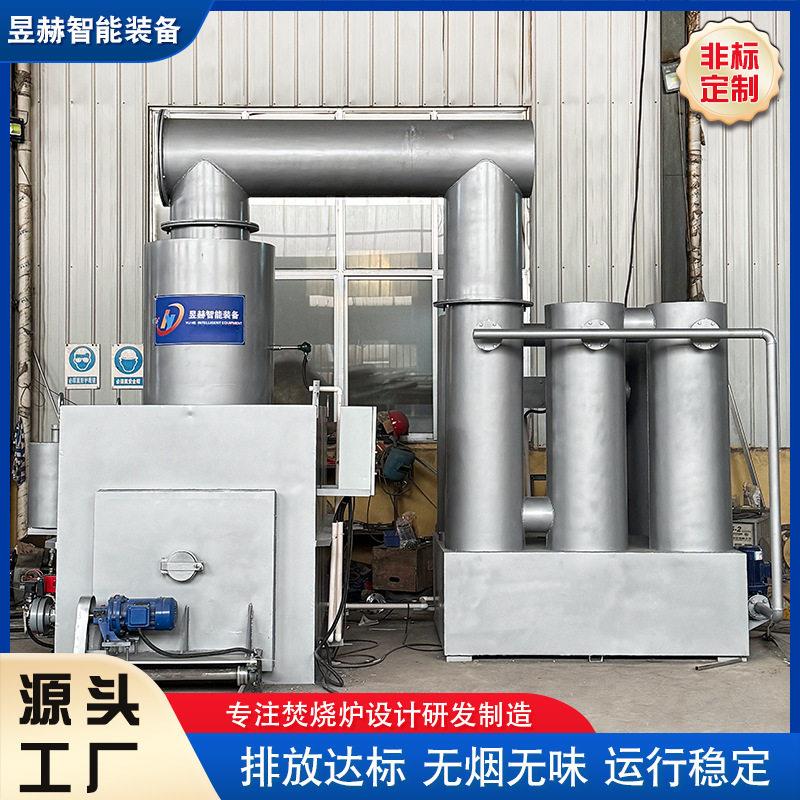 立式医疗垃圾焚烧炉 动物尸体焚烧无烟设备 工业固废垃圾深度处理