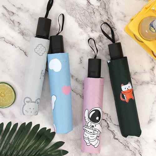 直销新款定 制全自动手动晴雨伞遮阳太阳伞女加印logo礼品广告伞