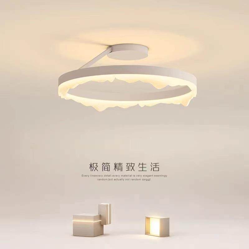 极简现代简约圆形家用创意个性书房北欧主人房间主卧室led吸顶灯