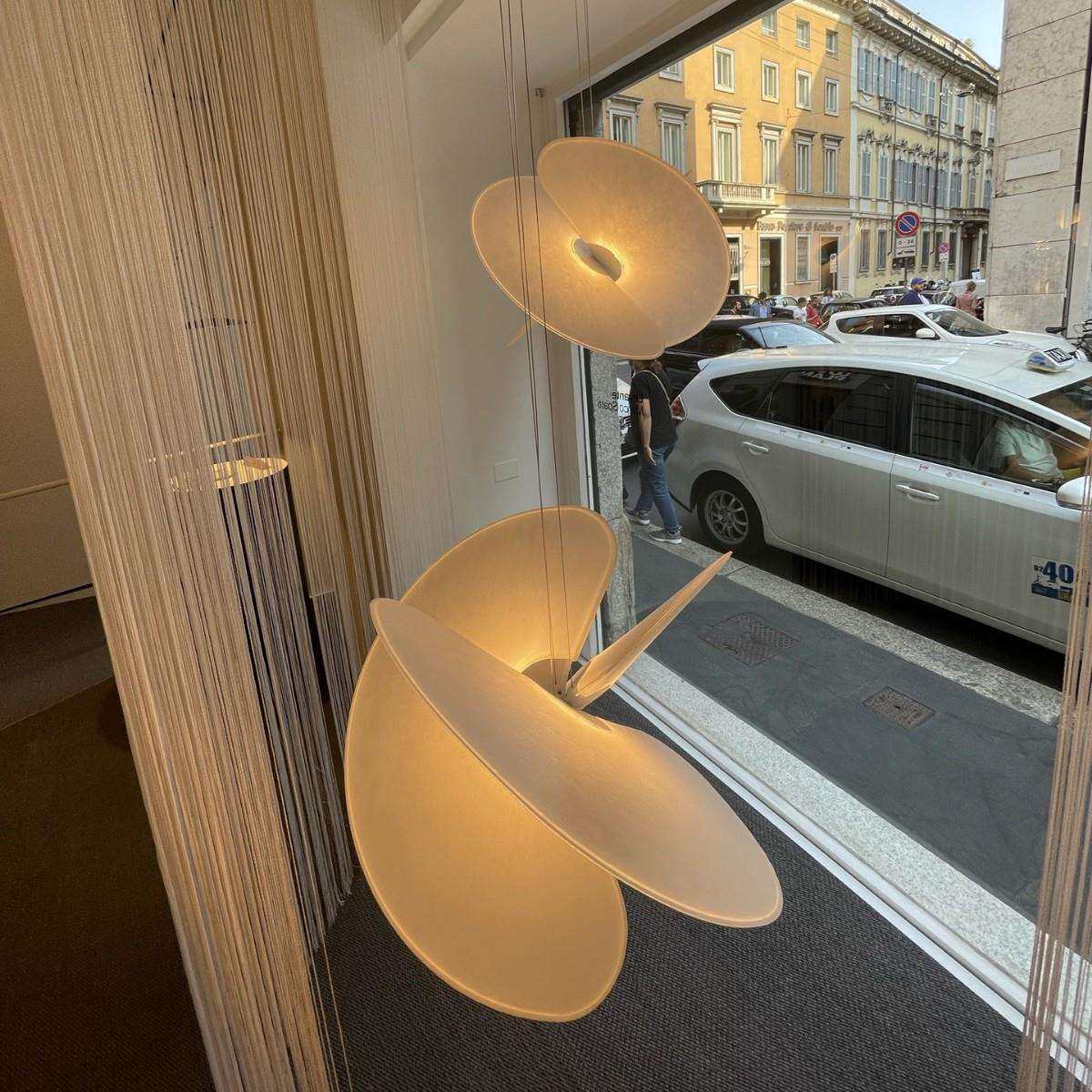 北欧创意个性艺术客厅卧室餐厅民宿LOFT复式楼设计师蚕丝布艺吊灯