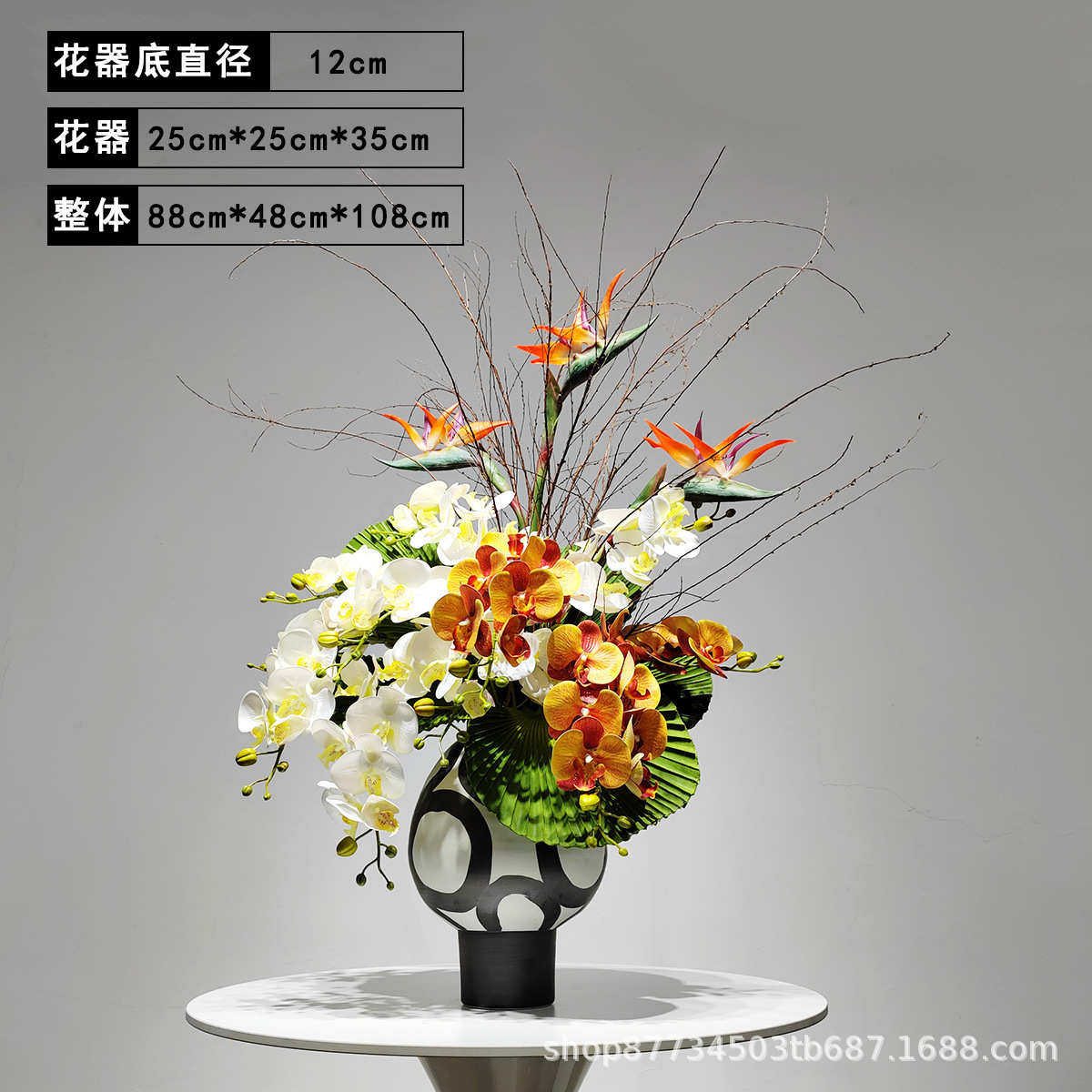 仿真桌面装饰茶几茶室花艺装仿真中式样板间新软摆件植物餐厅盆景