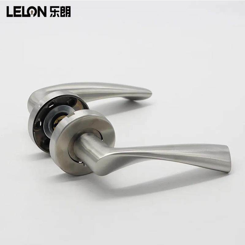304不锈钢仿精铸室内门把手执手锁通用分体式门拉手卧室房门把手