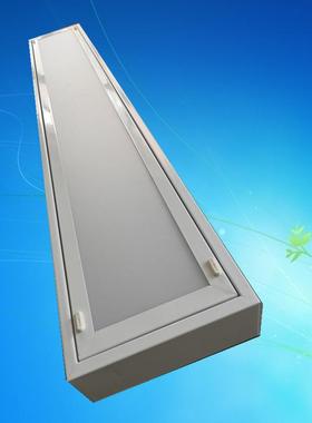 调顺T8LED灯盘明装乳白胶片1200*200吸顶灯工程灯具