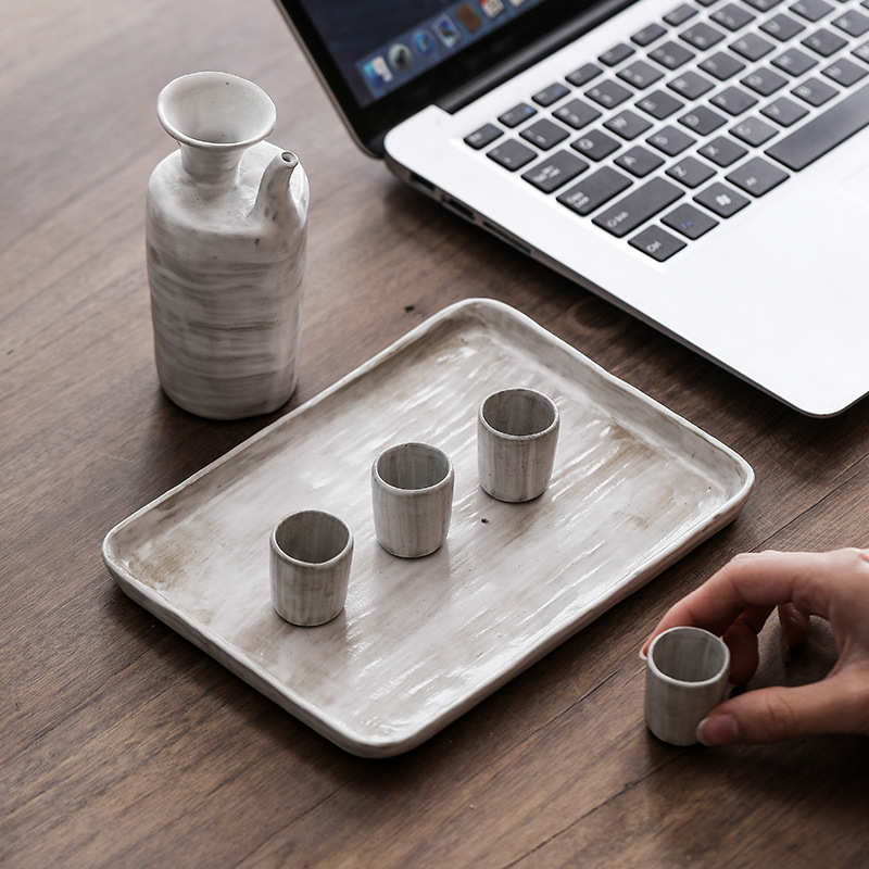 粉引酒器套装白酒清酒一壶四杯饮酒酒壶高档陶瓷酒杯分酒器酒具