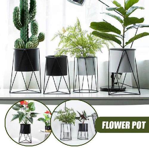 Nordic Style Bonsai Flowerpot Creative Iron Art Plant Vase