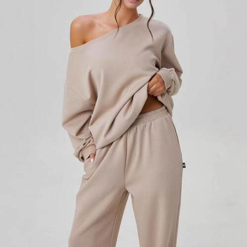 Pants Women Casual Long Sleeve Off The Shoulder Fall Wear