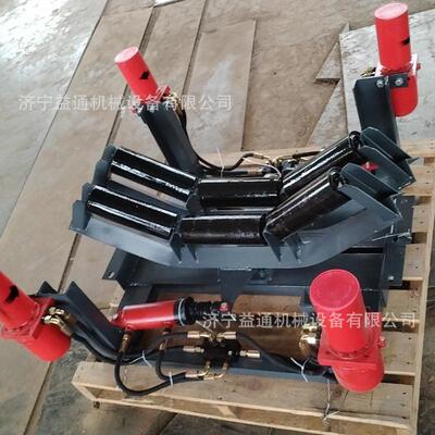 全自动液压纠偏装置 800mm输送皮带上下调心托辊组 防跑偏装置