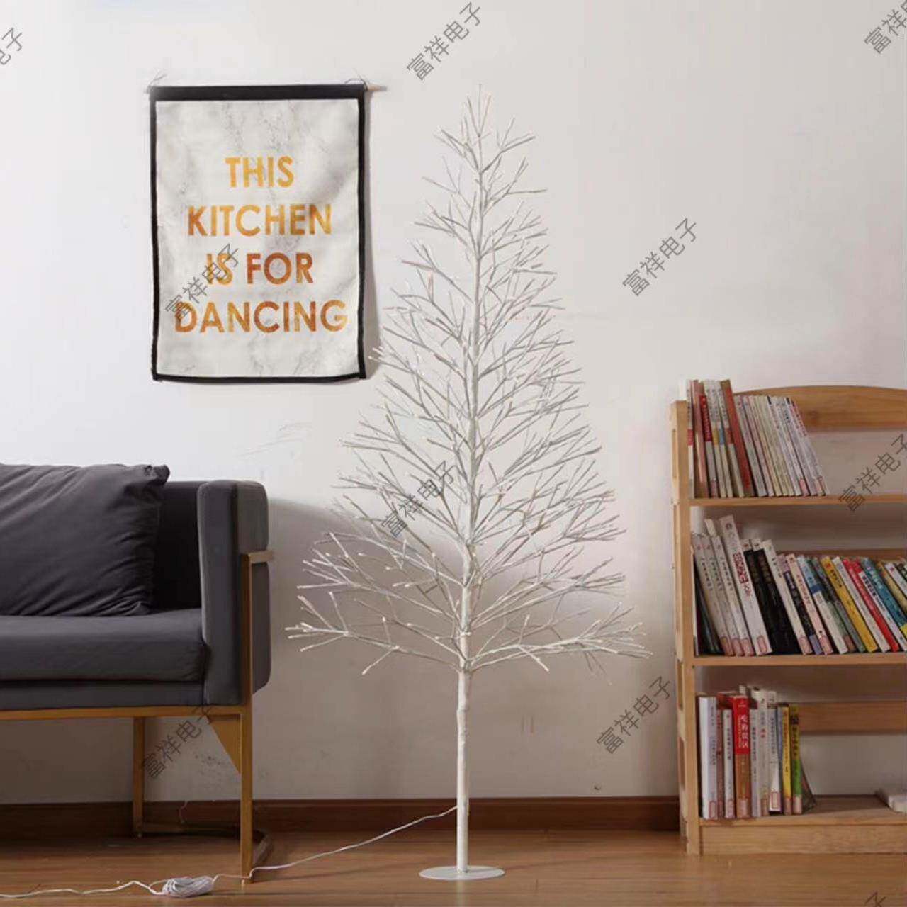 源头直销LED仿真圣诞树灯暖色庭院景观房间布置灯圣诞灯氛围装饰