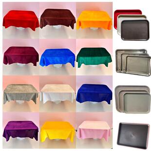 丝绒布托盘盖布剪彩托盘布颁奖托盘绒布酒红鲜红盖布不支持退换