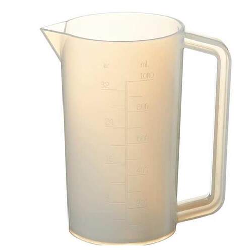 Nalgene耐洁 PFA 带刻度带手柄塑料烧杯 1L 3L 耐腐蚀耐低温 量筒