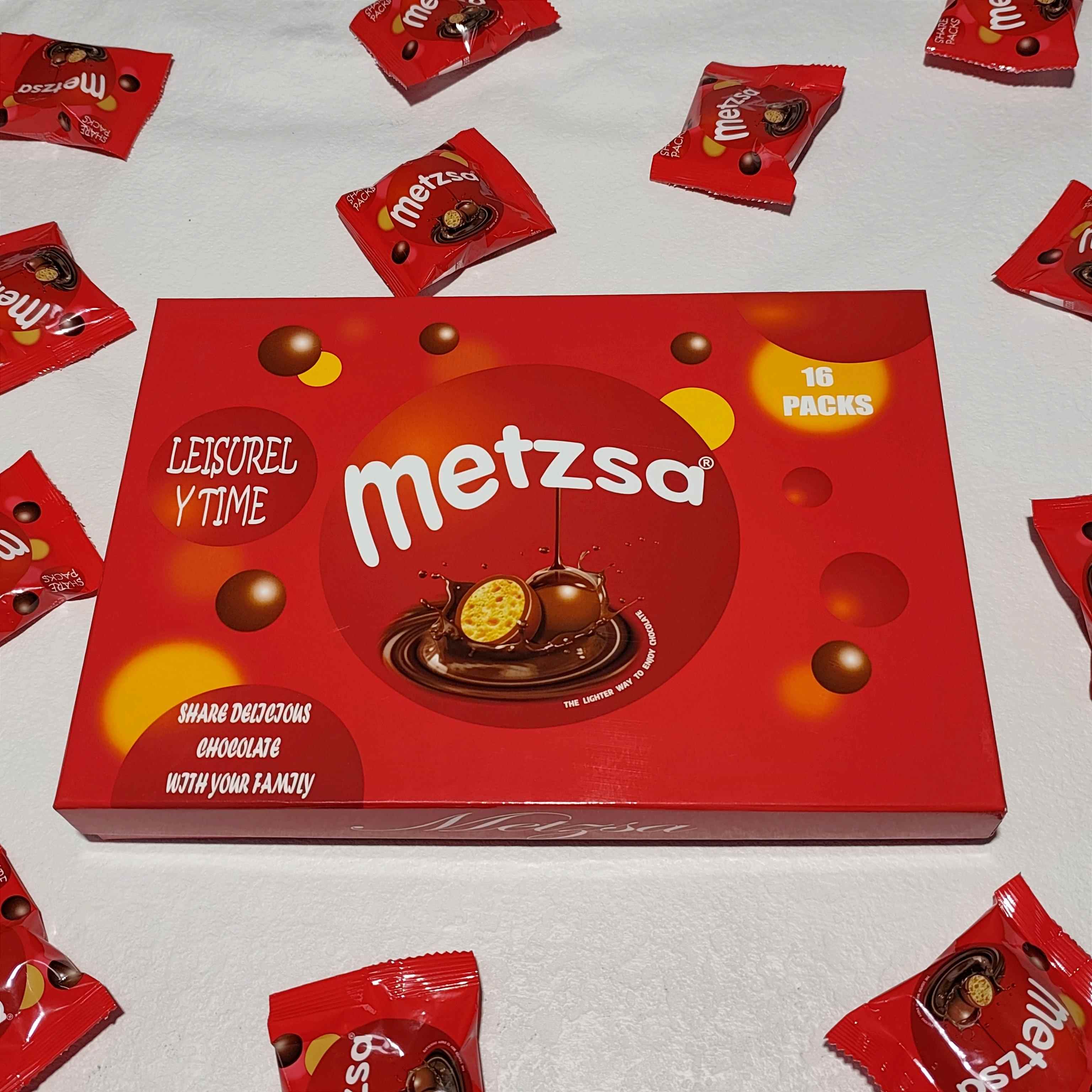 澳洲Metzsa麦丽素夹心巧克力桶装礼盒装网红零食巧克力