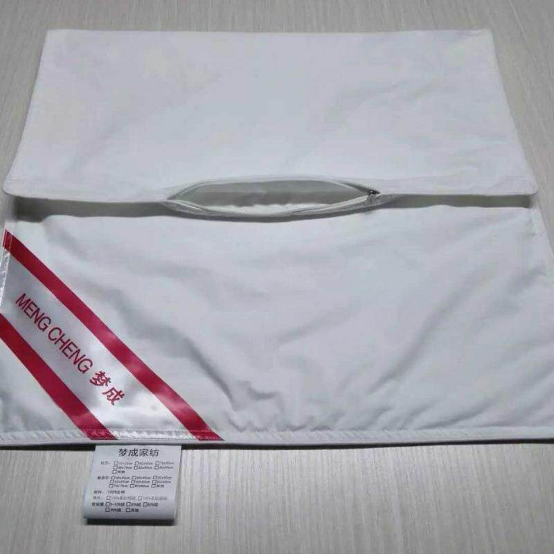 羽绒枕套自PYI充全手工胆绒枕头枕靠垫芯壳内半成绒品带拉链可