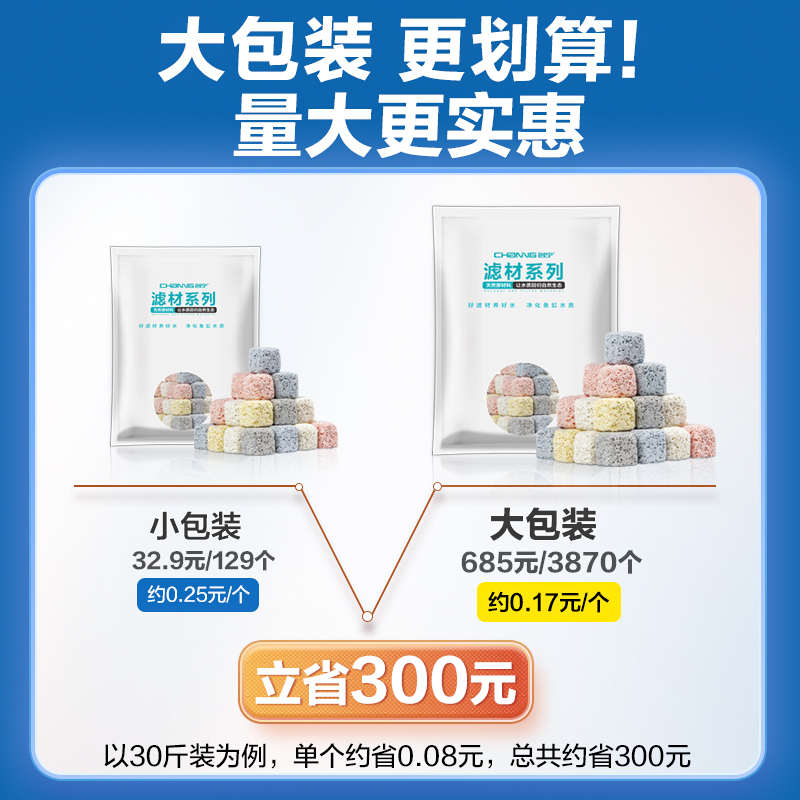 细菌屋滤球陶瓷石材环材纳米过滤材料宁滤石英过滤净水鱼缸鱼缸创