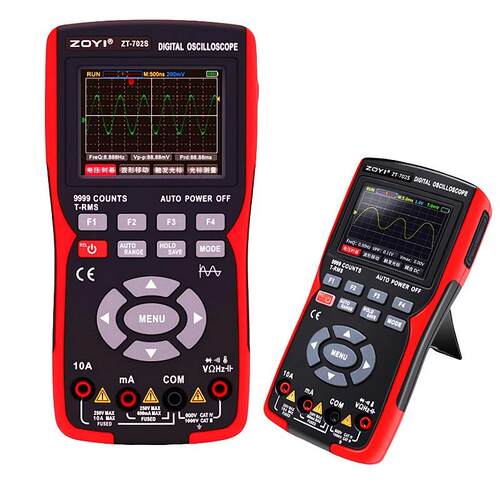 ZT702S彩屏手持数字示波器万用表高精度多功能智能二合一汽修仪表