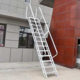 厂家厂家直供铝合金阁楼梯室外楼梯工程基坑安全爬梯消防梯子户