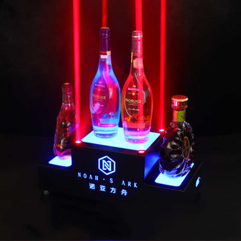 黑桃a酒座洋酒XO出酒展示架香槟酒托激光酒座发光酒座KTV酒吧用品