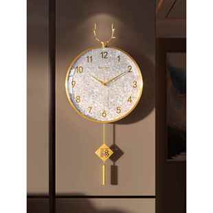 高档轻奢风表钟钟厅2025VOM新款 现代简约大气挂墙电波挂钟家用客