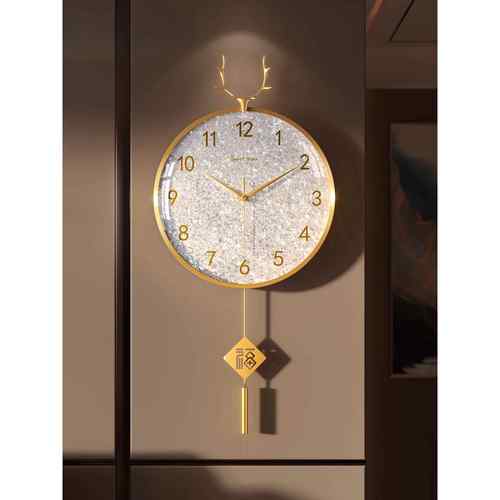 高档轻奢风表钟钟厅2025VOM新款现代简约大气挂墙电波挂钟家用客