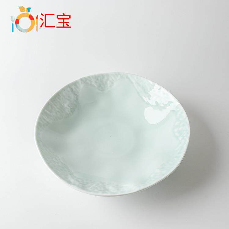 1寸小面陶瓷1厚底防烫HBT76990碗小碗创意碗碗青碗瓷碗纯色碗餐具